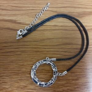 Circle Pendant On Cord